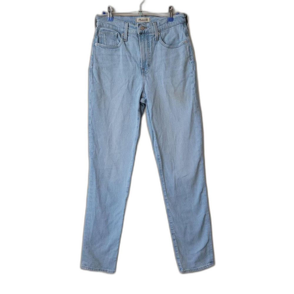 Madewell Light Blue Straight Leg High Rise Jeans Size 26
